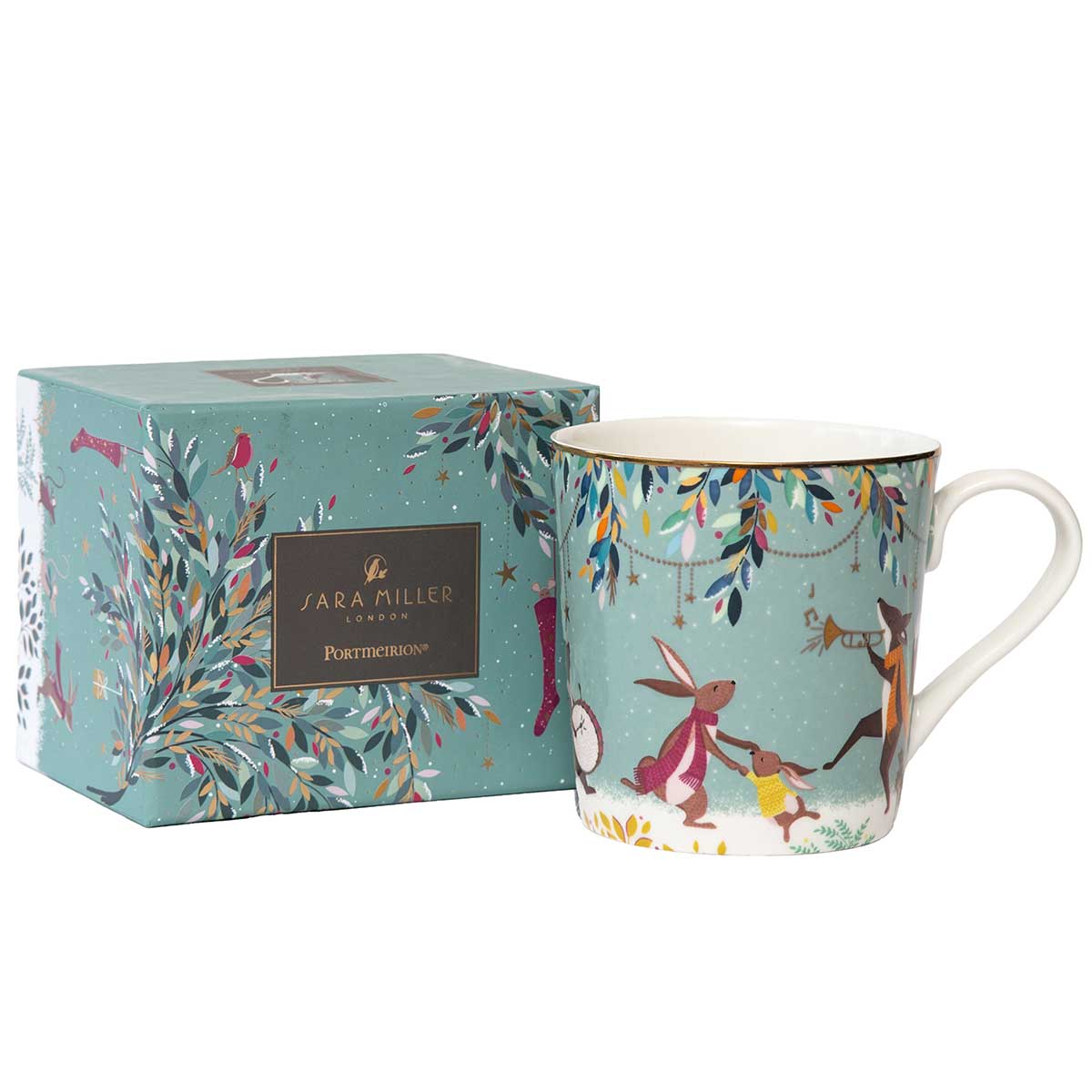 Sara Miller Woodland Tales Mug, Skaters image number null